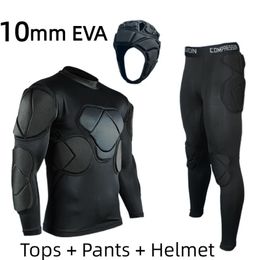 Uniformes de portero profesional Jersey Set Kit de protección de entrenamiento de fútbol 10 mm de espesor EVA Esponja Traje protector de portero de fútbol 240314