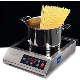 Terte de cuisson à induction de qualité professionnelle 1800W - Braveur de comptoir certifié NSF avec boîtier en acier inoxydable et top en verre Schott - fiable et puissant pour les chefs professionnels