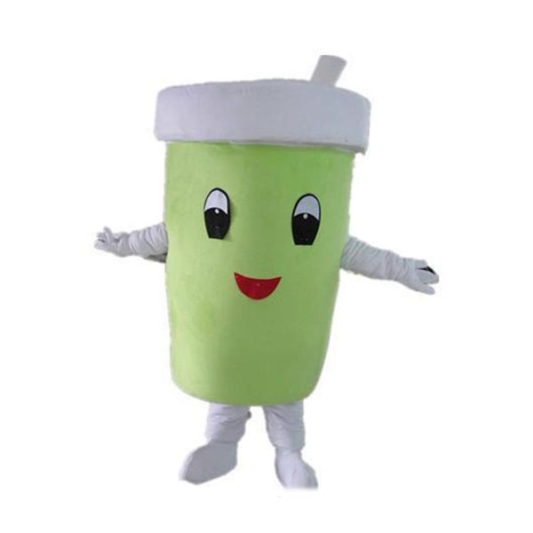 Traje de mascota de copa verde profesional Halloween Navidad vestido de fiesta de lujo traje de personaje de dibujos animados carnaval Unisex adultos Outfit281t