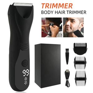 Professionele lies Body Hair Trimmer Ball Shaver for Men Body verzorging Clipper Oplaadbare keramische trimmer Bikini Epilator 240411