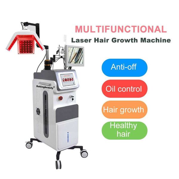 Professionnel Grow Hair Laser Care 650nm Laser Stimulant la repousse des cheveux Machine avec prix d'usine Peigne haute fréquence pour SPA Beauty Clinic Salon