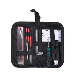 To-outil de soins de la guitare professionnelle Réparation de maintenance Kit Tech Kit pour acoustique Guitare de basse électrique - Ensemble de maintenance complet pour les soins de guitare