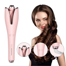 Cabello profesional automático termo de cabello Cerámica eléctrica Curling Anti-Perm para mujeres Herramientas de peluquería 240423