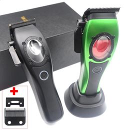 Professional Hair Clipper Hair Cutting Machine Electric Mens Trimmer met zitlader 8000 tpm DLC Coated Blades Model 240412