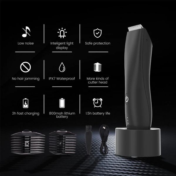 Coiffe professionnelle Clipper Rasoir de la gamme de cheveux de barbe rechargeable Rasoir de la machine de coupe de cheveux pour rasage de cheveux Rasoir 240411