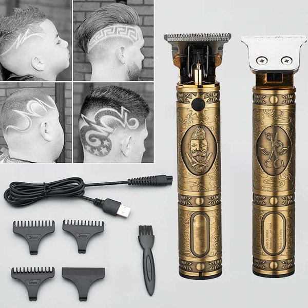 Clippers para el cabello profesional Peluquería Corte de pelo Cortador de escultura Recargable Razor Trimmer Ajustable Borde inalámbrico para hombres Shaver X0625