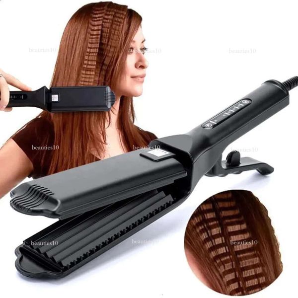 Peigne de cheveux professionnel curling baguette en céramique ondulée de maïs iron