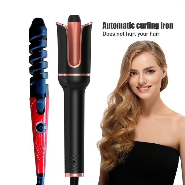 Hair Curler professionnel Magique automatique Rotation Curling Wand Crimper Iron Iron Setying Tool 240425
