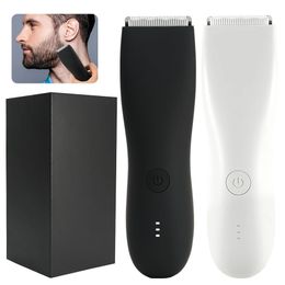 Machine de coupe de cheveux professionnelle tondeuse à barbe rasoir électrique pour hommes zones intimes rasage sécurité rasoir tondeuse 240321