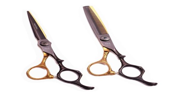 Tijeras profesionales para cortar cabello, tijeras de 55quot, 6quot, Japón 440C AQIABI, tijeras de peluquería, juego de corte de pelo de belleza 6753499