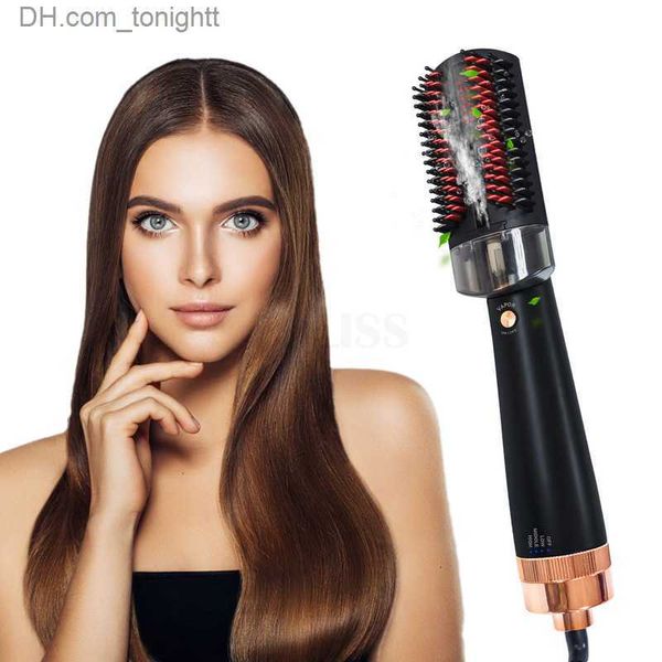 Secador de pelo profesional Cepillo de vapor Secador de pelo eléctrico Cepillo para el cabello Cepillo alisador de cabello por infrarrojos con rodillo de vapor Styler Q230828