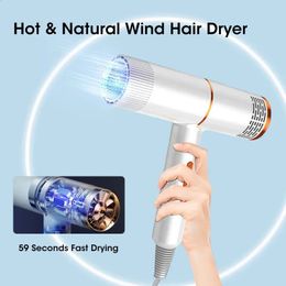 Sèche-cheveux professionnel souffle ionique négatif vent froid Salon Styler sèche-cheveux électrique souffleur 240122