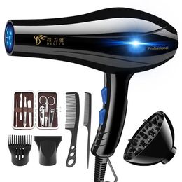 Sèche-cheveux professionnel, brosse à Air à vent fort pour Salon, souffleur à froid, électrique, 2000w, 240130