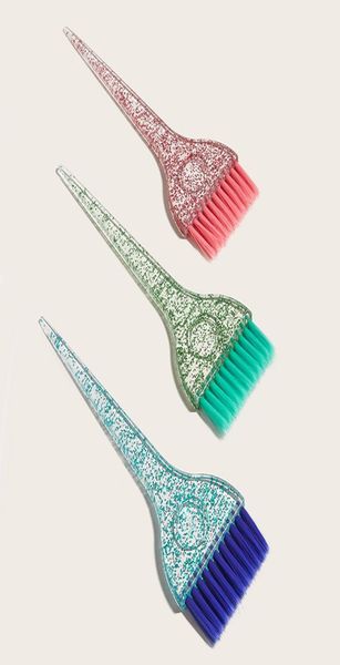 Colorant capillaire professionnel brosse plastique coloriage cristal applicateur brosse peigne outils de coiffure salon coiffure accessoires 6605741