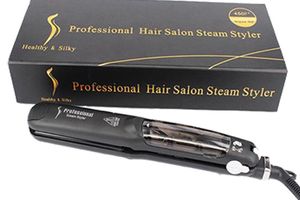 Peluquería profesional, estilizador de Vapor, plancha de pelo, plancha de Vapor, plancha plana, calentamiento rápido, herramientas de estilismo para cuidado del cabello 2328492