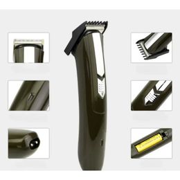 Professionele haartrimmer digitale USB -oplaadbare haarklipper voor heren kapsel keramische mes scheermesje haarsnijder kapper machine