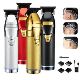 Tondeuse à cheveux professionnelle pour hommes barbier tondeuse à cheveux Rechargeable sans fil coupe de cheveux Machine puissante tondeuse à barbe 240131