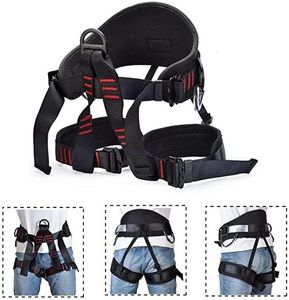 Ceinture de sécurité professionnelle demi-longueur, harnais réglable, équipement de soutien de la taille, escalade de grotte en plein air, alpinisme 240320