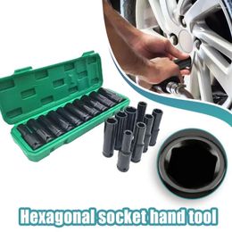 Professional Hand Tool Sets 10 stcs Extended Socket Header Electric Set Head Auto Repair HEX Adapter Tools