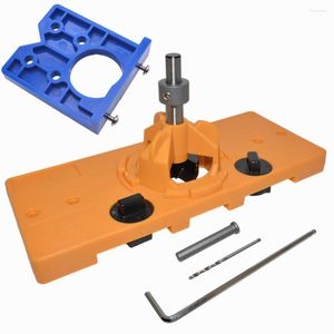 Professionele handgereedschapsets 35 mm DIY Locator Wood Montage Scharnierscharnier Jig Gid Gat Gat Zaagopener Stel Cutter Kit Set af