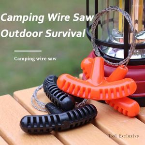 Ensemble d'outils à main professionnel 70 cm Mini poche scie à la survie de camping Corde extérieure en acier inoxydable
