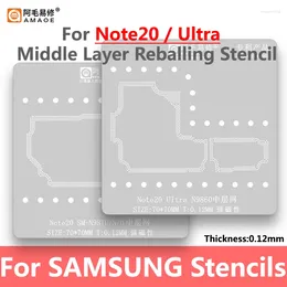 Professionele handgereedschapsets Amaoe Middenlaag Reballing stencilsjabloon voor Samsung Note 20 Ultra Note20 N9860 SM-N981U N981N SM-N9810