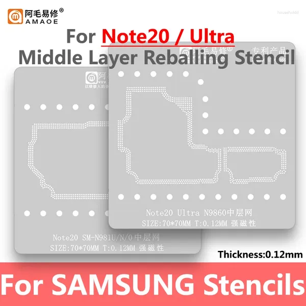 Ensembles d'outils à main professionnels Modèle de pochoir de reballage de couche intermédiaire Amaoe pour Samsung Note 20 Ultra Note20 N9860 SM-N981U N981N SM-N9810