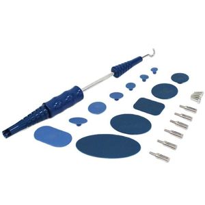 Professionele handgereedschapsets Dent trekkracht met haak en 12 stks extra grote lijm tabbladen PDR -gereedschapset voor auto -body reparatieprofessional