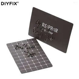 Ensembles d'outils à main professionnels DIYFIX 2UUL 155 98mm noir tapis de rangement à vis magnétique réparation de téléphone portable tapis d'organisation de bureau