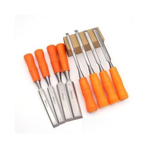 Professionele handgereedschapsets Hoge kwaliteit 8 stks / set Houtbewerkingsbeitels Indurative Diy Timmerwerkgereedschap Houten snijwerk Gehouwen platte beitel D Ot6Yb