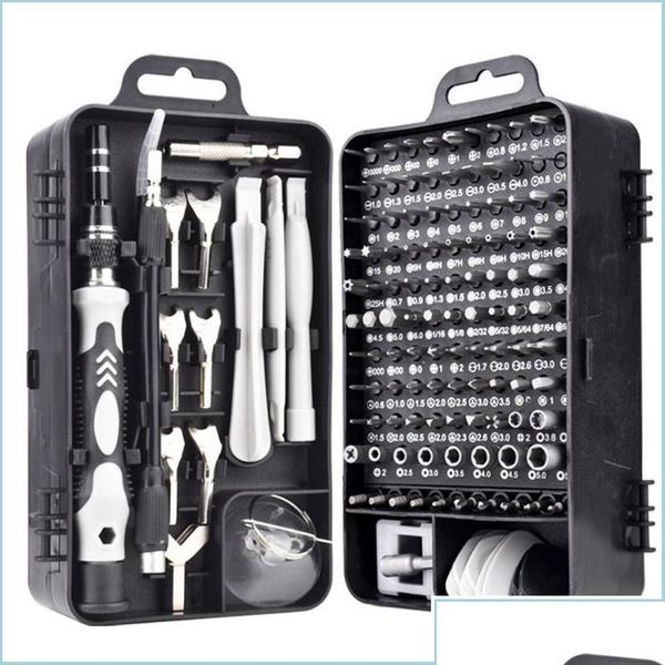 Ensembles d'outils à main professionnels Mini étui pour réparation 135 en 1 jeu de tournevis de tournevis de précision Kit d'outils de téléphone portable Torx Dr Ot71N