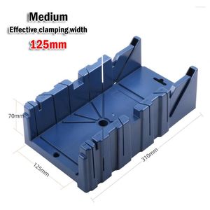 Professionele handgereedschapsets Mitre Saw Box hellend/45/90 graden Cutting Blue ABS Plastic Clip voor architecturaal werkend houtbewerking