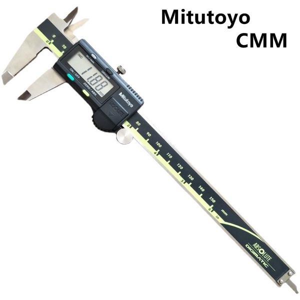 Ensembles d'outils à main professionnels Mitutoyo CMM Caliper Absolute 500-196-30 Pieds à coulisse numériques en acier inoxydable 8 pouces/métrique 8 