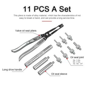 Professionele handgereedschap stelt PCS -kleppen Oilafdichttang Mouw Joint Set Praktische home Automotive Reparaties Tools met opbergdoosprofessional