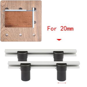 Professionele handgereedschapsets Planning Stopbord voor 20 mm gat Workbench Fixing klem aluminium legering baffle plaat positionering timmerman Woodwo