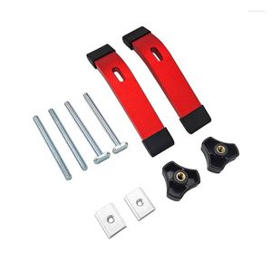 Professionele handgereedschap Sets T-track Houd klem klem T-slots klemblokken platen timmerman Universal Fixed Jig Woodworking Desktop Tools