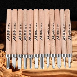 Professionele Handgereedschap Sets Houtbewerking Carving Beitel Mes Timmerman Hobby Kunst Ambachten SK2 Staal Nicking Cutter Garraver Gouges met Millsto