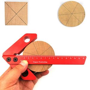 Professionele handgereedschap Sets Woodworking Center Scribe Square 45 graden 90 graden Rechtse Hoekregel Meter Tools Professional