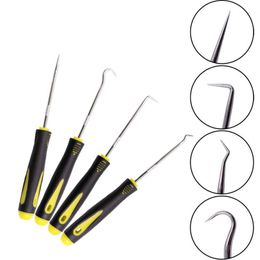 Professionele handgereedschap Sets ZK30 4PCS Duurzame Auto Remover Set Auto Pick and Hook O Ring Olie Seal Pakking Puller Craft Mechanic