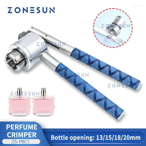 Conjuntos de herramientas de mano profesionales ZONESUN Handheld Perfume Crimper Spray Bottle Sealing Machine Capper Cap Herramientas de prensado ZS-PBC1