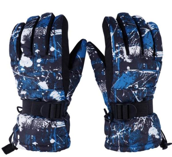 Gants de ski thermiques imperméables à l'eau de tête professionnelle pour hommes femmes gants de ski d'hiver en plein air H10151034176