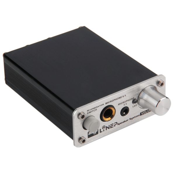 Freeshipping Professional HIFI Amplificador de micrófono Dual 2 Channel Audio Stereo Amplificador Computadora MP3 PC Micrófono MIC Amplificador de potencia