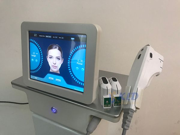 Máquina de estiramiento facial con cuchillo ultrasónico personal Eliminación de arrugas faciales y corporales Equipo de belleza 10,000 disparos cada cartucho