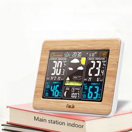 Despertador Digital profesional para el hogar, estación meteorológica inalámbrica, barómetro de pared de humedad y temperatura para interiores y exteriores, Sensor meteorológico