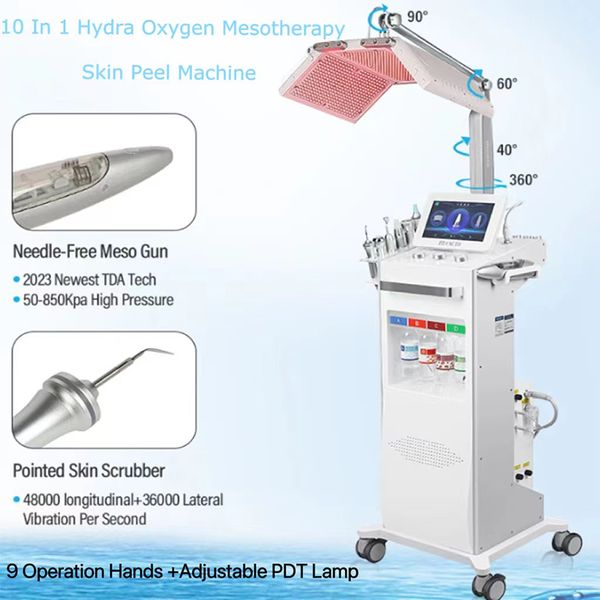 Hydrodermabrasion professionnel PDT MASCHE MACHE MACHE FACIAL HYDRA HYDRA OXYGEN ROUGE LIGNAPITY MACHINE FACIAL