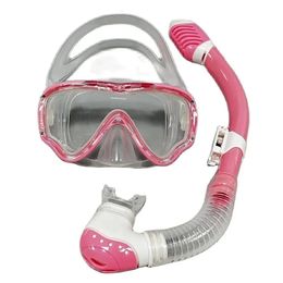 Máscara facial de buceo inflable profesional y gafas inflables Tubo de buceo para niños unisex 240506