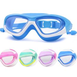 Professionelle Kinder-Schwimmbrille, Kinder-Schwimmbrille, Anti-Fog, UV-HD, verstellbare Tauchbrille
