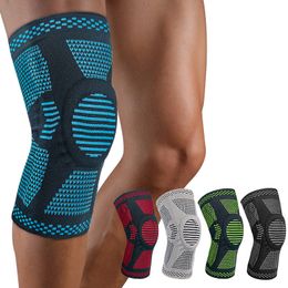 Genouillère professionnelle, genouillères Support de manchon de compression avec coussinets en gel de rotule Stabilisateurs latéraux, pour la course, déchirure du ménisque, ACL, arthrite, soulagement des douleurs articulaires