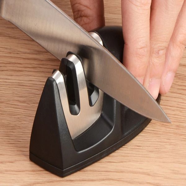 Aiguiseur de couteaux professionnel Niveau 2 Aiguiseurs rapides Aiguiseurs en céramique Outil extérieur Portable Outil de cuisine Accessoires ensemble de couteaux
