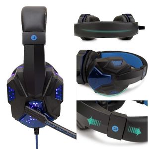 Professionele led-licht bedrade gaming-hoofdtelefoon met Bluetooth-stereoheadset Microfoon voor computer PS4 PS5 Xbox Bass Gifts Weabg